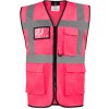 Korntex Hamburg Multifunkčná reflexná vesta KX810 Neon Pink M