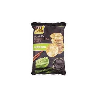 RICE UP Ryžové chipsy wasabi 60 g