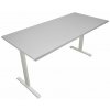 ZLKL Kancelársky stôl 1400 x 700 mm biely/sivý P00056-2