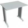 Hobis Pracovný stôl Flex, 80x75,5x60 cm, sivý/kov