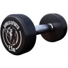 Gorilla Sports Jednoručná činka čierno/biela, 2,5 kg