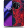 Picasee silikónový čierny obal pre OnePlus 11 5G - Organic red