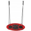 Timeless Tools Závesná hojdačka v tvare kruhu 90 cm - červená, bez stanu