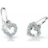 Cutie Diamonds Detské náušnice z bieleho zlata Srdiečka s briliantmi DC2157-10-00-X-2