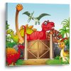 Sablio Obraz Dinosauri 4 - 50x50 cm