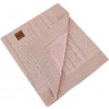 EKO Deka kašmírová s velúrovou podšívkou Rose Pink 100x80 cm 100x80 ružová