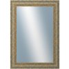 DANTIK - Zrkadlo v rámu, rozmer s rámom 50x70 cm z lišty ZVRATNÁ bielozlatá plast (3067)