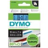 Dymo D1 45806, S0720860, 19mm x 7m, čierna tlač / modrý podklad, originálna páska