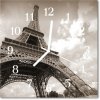 Nástenné sklenené hodiny Paríž 30x30 cm