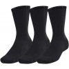 Under Armour Training Cotton 3 Pack Crew Black/White 42-47.5