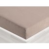 Froté napínacie prestieradlo FR-027 Sivohnedé 140 x 200 - výška 20 cm