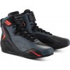 Boty FASTER-4, ALPINESTARS (černá/šedá/červená fluo, vel. 43,5)