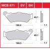 TRW brzdove platničky TRW MCB671SH