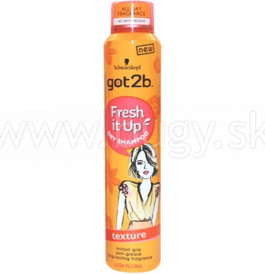Schwarzkopf Got2b Fresh it up Texture suchý šampón na vlasy 200 ml