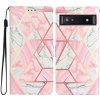 PROTEMIO 104240 ART Peňaženkový kryt pre Google Pixel 9a PINK MARBLE