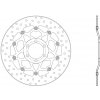 Brembo (Itálie) Predný brzdový kotúč Brembo - Yamaha TDR R, 125ccm - 98>
