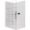 CERANO - Sprchová zástena Walk-in Crystal Ľ/P - 8 mm - bezvzperový systém - čierna matná, industriálne sklo - 160x200 cm