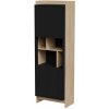 Cama Vitrína PORTO 59x38x180 dub/černá