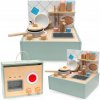 Drevená mini kuchynka s príslušenstvom - skladacia Mamabrum MAM199 KITCHEN
