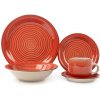 Banquet jedálenská súprava Spiral ​Red 30 dielna