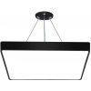 Interlook LPL-009 | Závesné LED stropné svietidlo 50W | štvorec plný | hliník | CCD nebliká | 56x56x6 Čierný