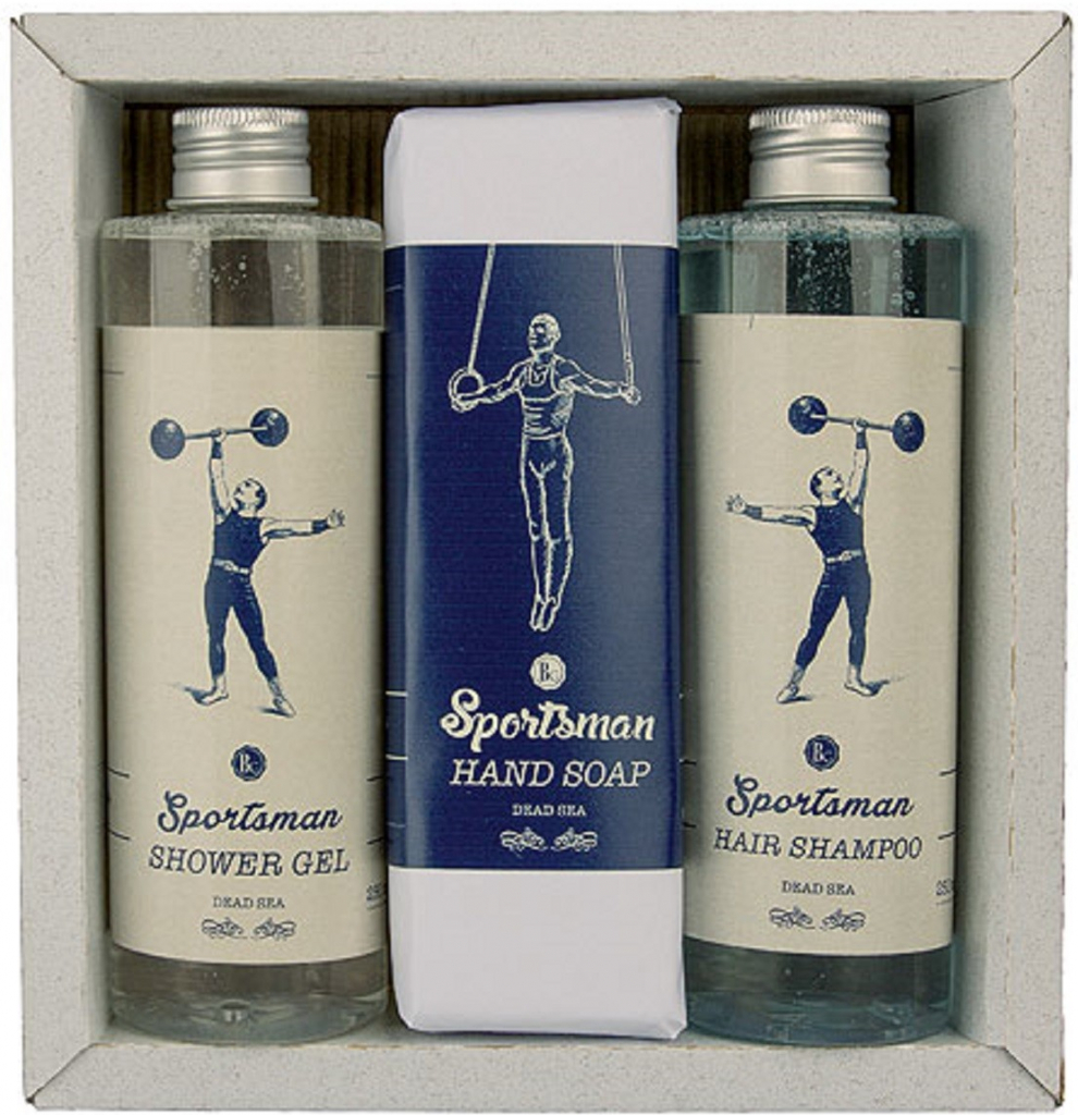 Bohemia Gifts & Cosmetics Sportsman sprchový gél 250 ml + šampón na vlasy 250 ml + toaletné mydlo 145 g darčeková sada