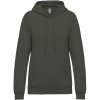 Kariban Mikina Kariban K473 s kapucí, dámská COT20K47307205-dark khaki 2XL Khaki tmavá