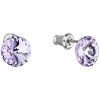 Náušnice Rivoli so Swarovski Elements Violet 8 mm