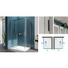 Sprchový kút Aquatek WELLNESS B2+F1 130x80 cm (Obdĺžnikový sprchový kút s posuvnými dverami)