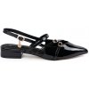 GOODIN Black patent pumps with gold accessories čierna 41 GOODIN 0000296808878