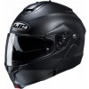ŠTEKACIA PRILBA HJC C91N SOLID SEMI FLAT BLACK S