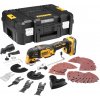 DCS356E1T DEWALT 18V AKU BEZUHLÍKOVÁ OSCILAČNÍ MULTIBRUSKA S PŘÍSLUŠENSTVÍM, 1 X 1,7 AH BATERIE POWERSTACK, BEZ NABÍJEČKY, KUFR T-STAK