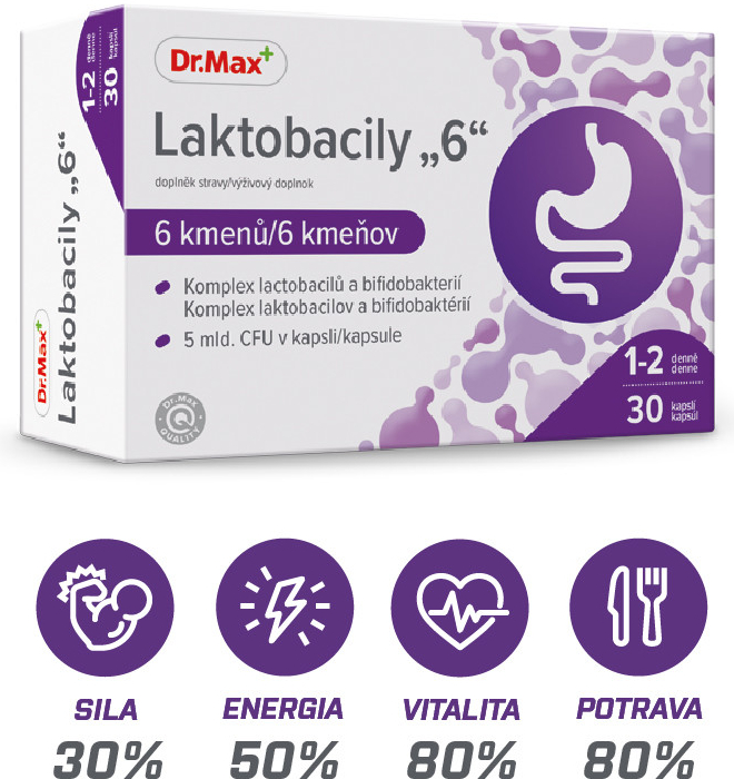 Dr.Max Laktobacily 60 kapsúl od 15,59 € - Heureka.sk