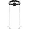 Bedroom Fantasies Ball Gag with Nipple Clamps Black