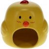 Duvo+ Domček keramika hlod. žltý kura 11 x 10 x 12 cm