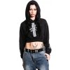 mikina s kapucňou AFFLICTION FREE MIND CROP Čierna S