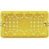 PLEXO Plechovka p/t žltá, moduly, 130x71x52 mm 504E