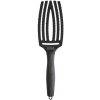 Olivia Garden Fingerbrush Care Ionic Double Bristles Medium Black