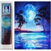 Norimpex Diamantové malování Modrý úplněk 30 x 40 cm