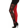PANČUCHY ARLEQUIN ČIERNO-ČERVENÉ HALLOWEEN