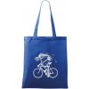 Cyklo kostra - Taška bavlnená - 42 x 38 cm ( Kráľovská modrá )