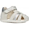 Detské sandále Geox Macchia biele/strieborné, veľkosť 26 EU