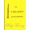 5 SKLADIEB PRE DVOCH KLARINETY & KLAVÍR - Ladislav Nemec