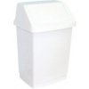MERIDA Odpadkový Kôš s vekom hranatý plastový biely 9 l B8A