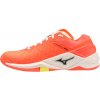 Pánska obuv na badminton/squash Mizuno Wave Stealth Neo - neon flame/black/bol (46)