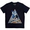 Def Leppard Triangle Logo Navy Blue M Tričko