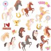 Party Dočasné tetovačky s motívom koní sada 21 ks