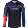 Dres Force RECKLESS dl. rukáv, čierno-červeno-modrý S