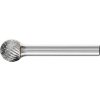Technická fréza, tvrdokov, kulová, 1614 4 6mm 16x14,3mm Pferd