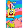 Carbotex Bavlnený uterák 30 x 50 cm Sponge Bob s Patrickom a Garym